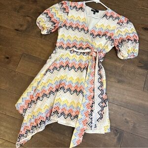 Asymmetrical Chevron Dress